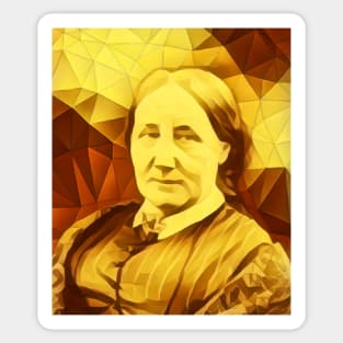 Elizabeth Gaskell Golden Portrait | Elizabeth Gaskell Artwork 11 Sticker